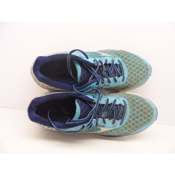 Mizuno Women's Wave Rider 18 Running Shoe Blue Atoll/Silver/BlueDepths Size 10.5 - Picture 5 of 7